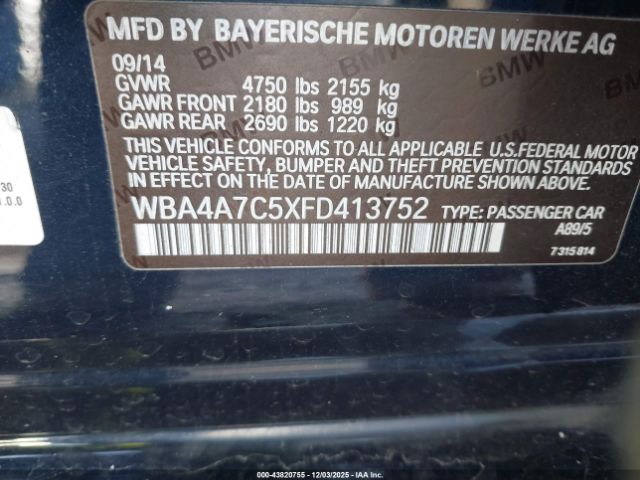 2015 BMW 428 GRAN COUPE WBA4A7C5XFD413752 Photo 8