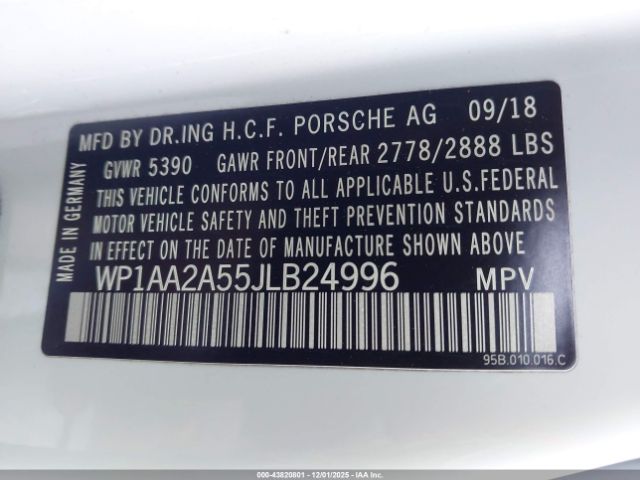 2018 PORSCHE MACAN WP1AA2A55JLB24996 Photo 8