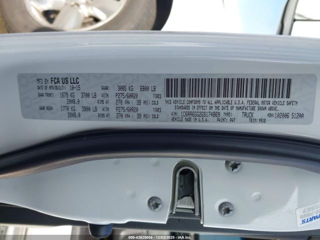 2016 RAM 1500 1C6RR6GG2GS174869 Photo 8