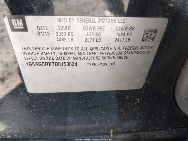 2013 CADILLAC ATS 1G6AG5RX7D0150824 Photo 8