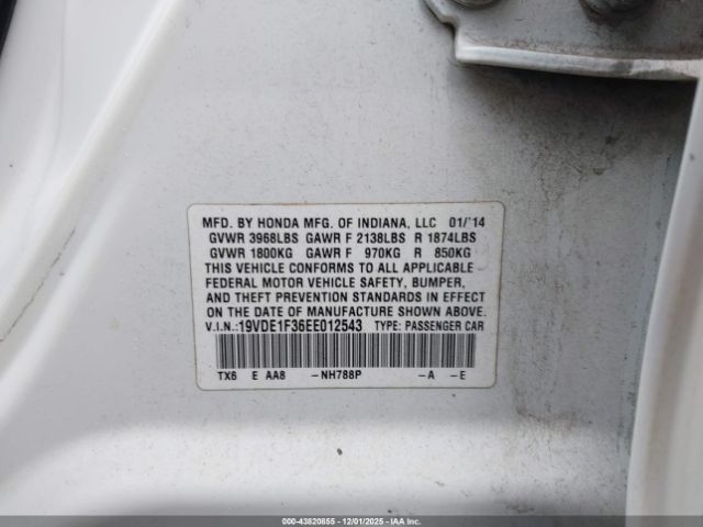 2014 ACURA ILX 19VDE1F36EE012543 Photo 8