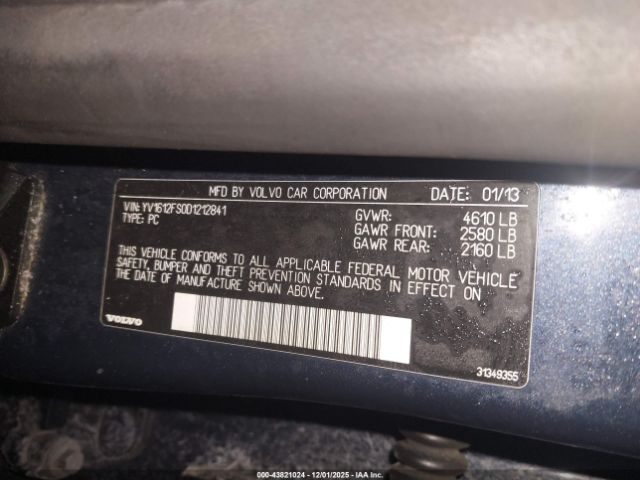 2013 VOLVO S60 YV1612FS0D1212841 Photo 8