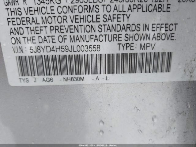 2018 ACURA MDX 5J8YD4H59JL003558 Photo 8