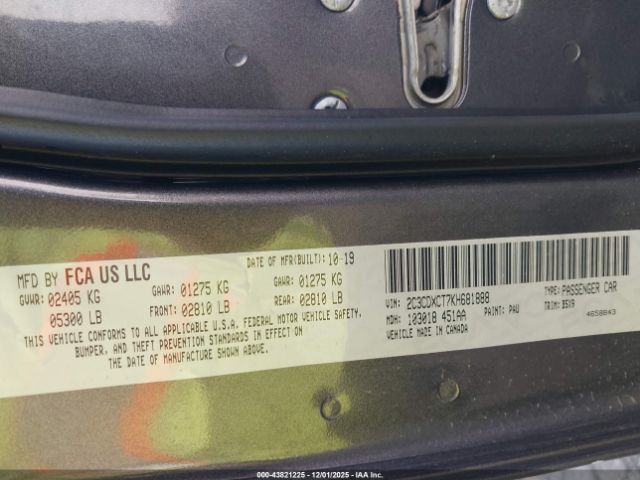 2019 DODGE CHARGER 2C3CDXCT7KH681888 Photo 8