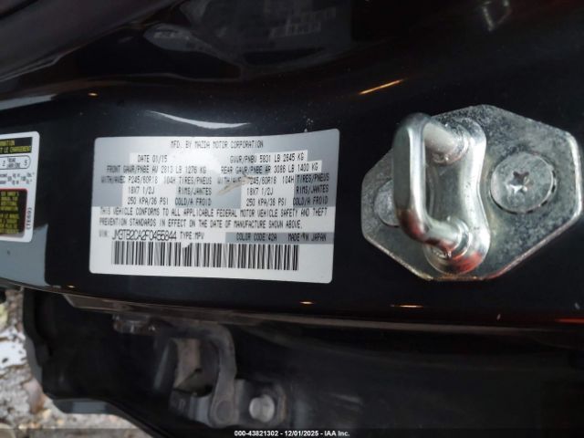 2015 MAZDA CX-9 JM3TB2CA2F0455844 Photo 8