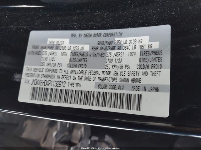 2024 MAZDA CX-90 JM3KKEHD4R1132913 Photo 8