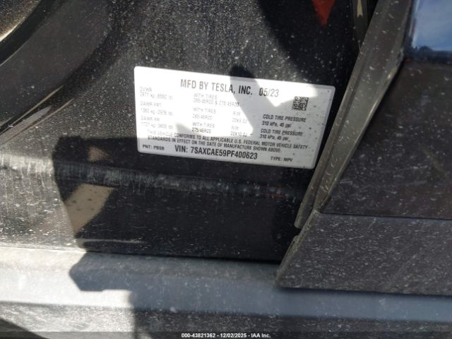 2023 TESLA MODEL X 7SAXCAE59PF400623 Photo 8