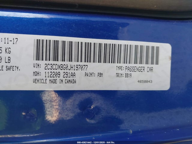 2018 DODGE CHARGER 2C3CDXBG0JH197077 Photo 8