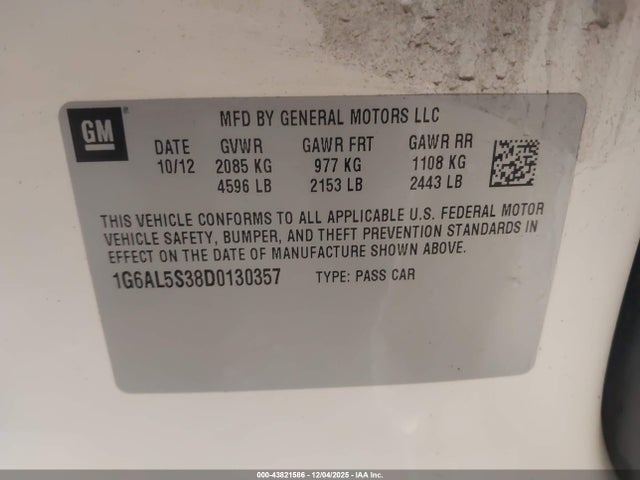 2013 CADILLAC ATS 1G6AL5S38D0130357 Photo 8