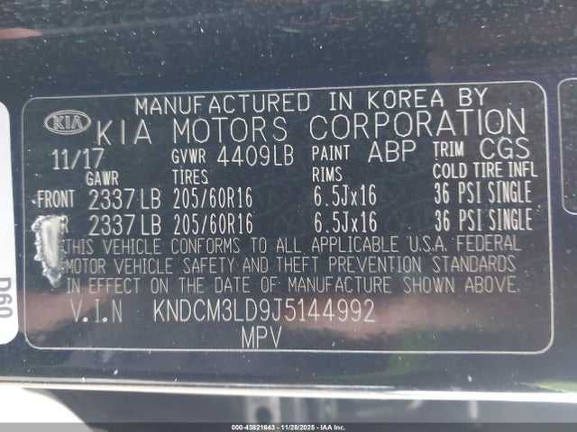 KIA Niro Plug-in Hybrid Lx 2018 KNDCM3LD9J5144992 Image 9