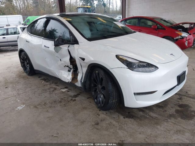 2022 TESLA MODEL Y 7SAYGDEF8NF462255