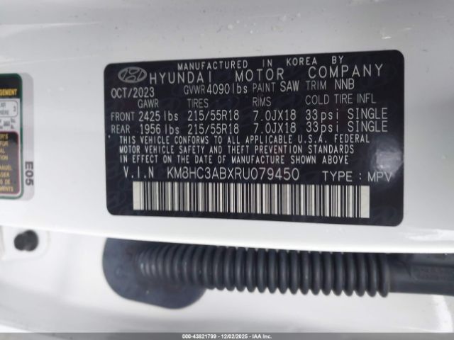 2024 HYUNDAI KONA KM8HC3ABXRU079450 Photo 8