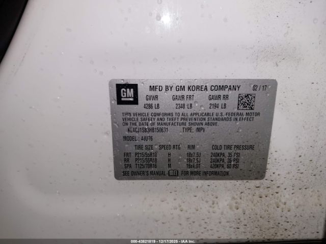 2017 BUICK ENCORE KL4CJ1SB3HB150631 Photo 8