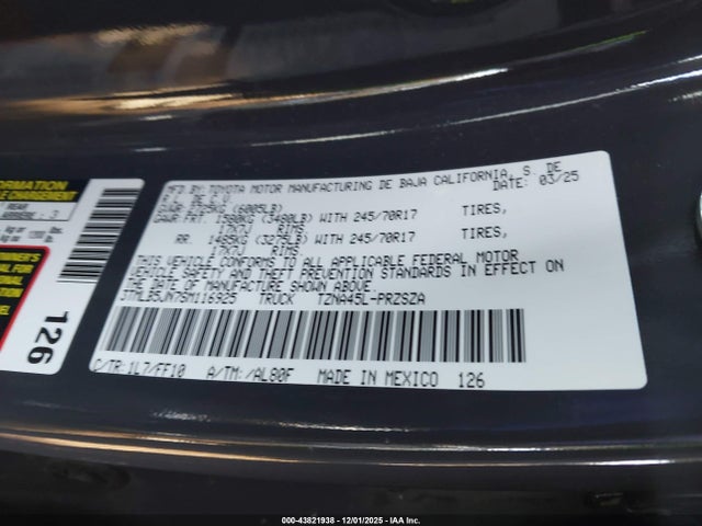 Toyota Tacoma Sr5 2025 3TMLB5JN7SM116925 Image 9