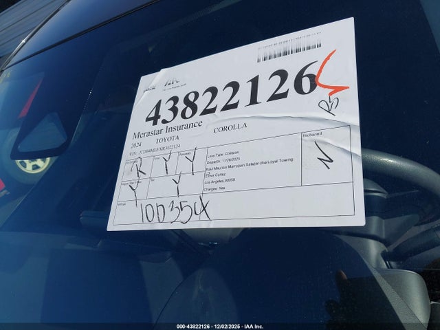 JTDB4MEEXR3022124 Toyota COROLLA LE