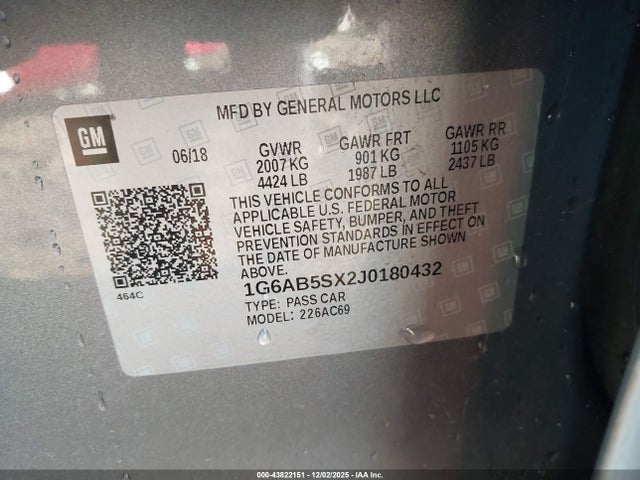 2018 CADILLAC ATS 1G6AB5SX2J0180432 Photo 8