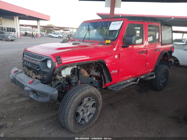43822245 :رقم المزاد ، 1C4HJXDG3LW105049 vin ، 2020 Jeep Wrangler Unlimited Sport S 4x4 مزاد بيع