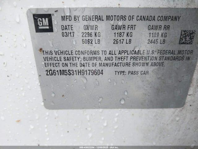 2017 CADILLAC XTS 2G61M5S31H9179604 Photo 8