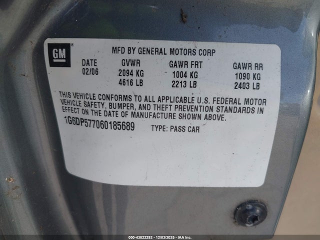 2006 CADILLAC CTS 1G6DP577060185689 Photo 8