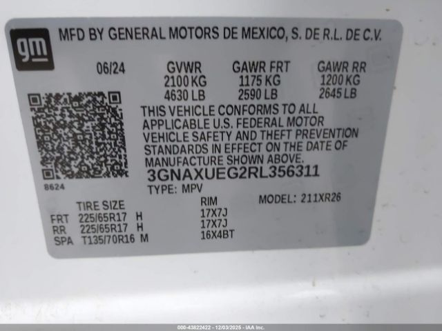 2024 CHEVROLET EQUINOX 3GNAXUEG2RL356311 Photo 8