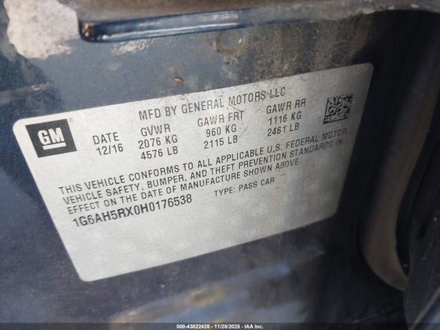 2017 CADILLAC ATS 1G6AH5RX0H0176538 Photo 8