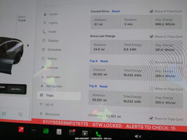 2021 TESLA MODEL Y 5YJYGDEE6MF076775 Photo 6