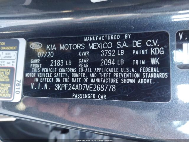 2021 KIA FORTE 3KPF24AD7ME268778 Photo 8