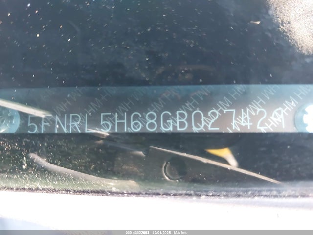 5FNRL5H68GB027429 Honda Odyssey Ex-l