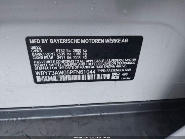 2023 BMW I4 WBY73AW05PFN61044 Photo 8