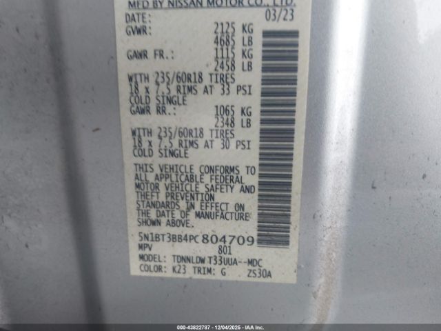 2023 NISSAN ROGUE 5N1BT3BB4PC804709 Photo 8