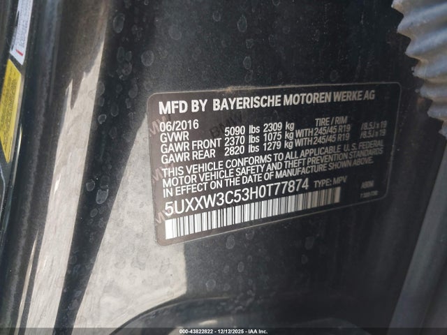 2017 BMW X4 5UXXW3C53H0T77874 Photo 8