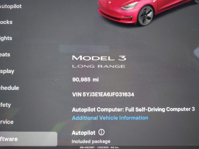 2018 TESLA MODEL 3 5YJ3E1EA6JF031634 Photo 6