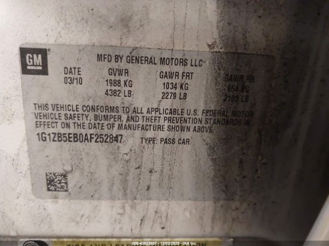 2010 CHEVROLET MALIBU 1G1ZB5EB0AF252847 Photo 8