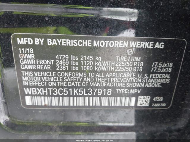 2019 BMW X1 WBXHT3C51K5L37918 Photo 8