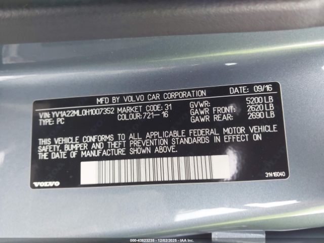 2017 VOLVO S90 YV1A22ML0H1007352 Photo 8