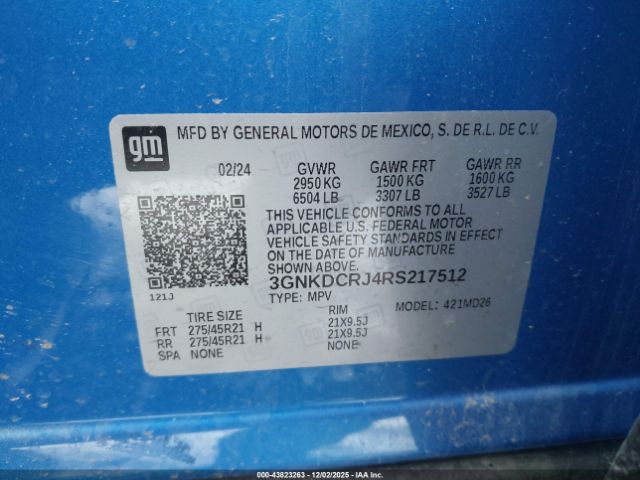 2024 CHEVROLET BLAZER EV 3GNKDCRJ4RS217512 Photo 8