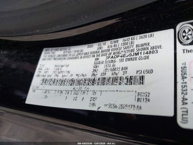 2018 FORD FIESTA 3FADP4EJ0JM114803 Photo 8