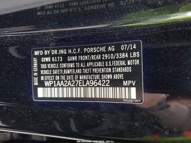 2014 PORSCHE CAYENNE WP1AA2A27ELA96422 Photo 8