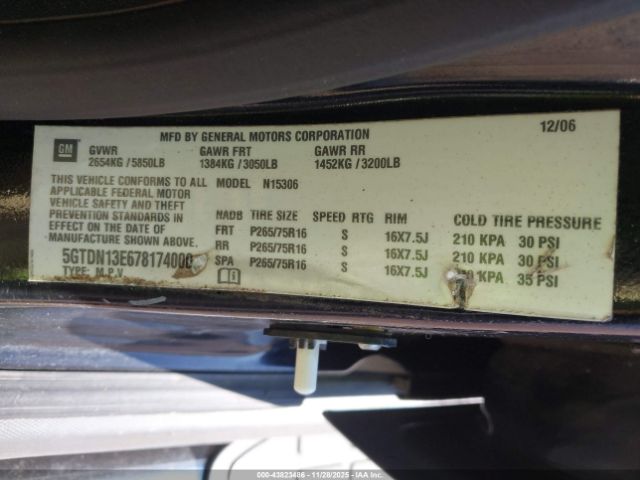 2007 HUMMER H3 SUV 5GTDN13E678174000 Photo 8