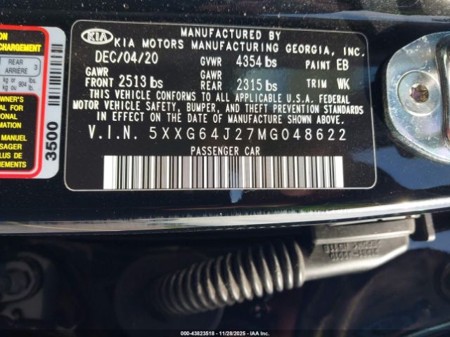 2021 KIA K5 5XXG64J27MG048622 Photo 8