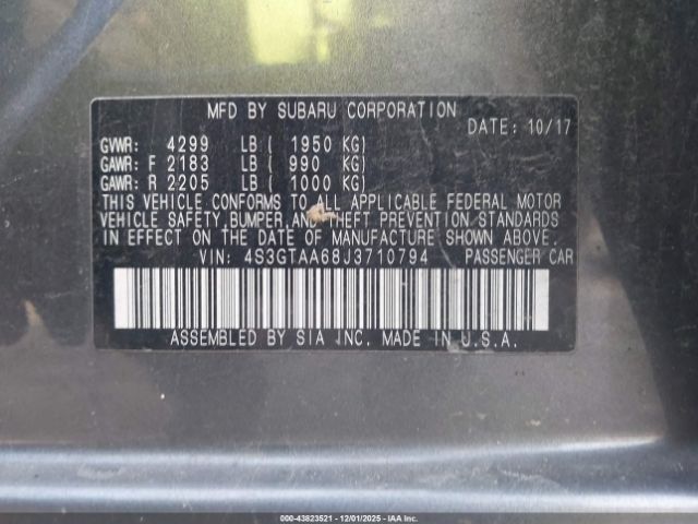 2018 SUBARU IMPREZA 4S3GTAA68J3710794 Photo 8