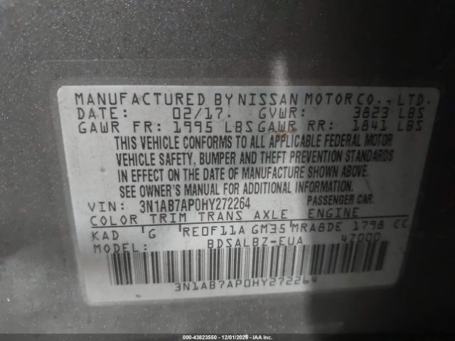 2017 NISSAN SENTRA 3N1AB7AP0HY272264 Photo 8