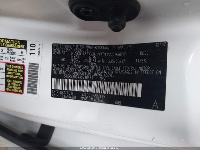 2018 TOYOTA SIENNA 5TDKZ3DC4JS910981 Photo 8