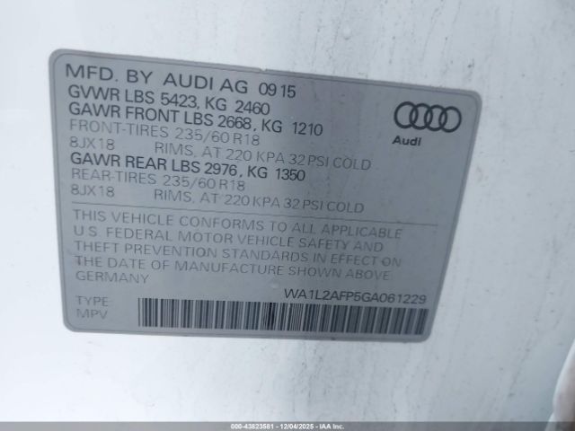 2016 AUDI Q5 WA1L2AFP5GA061229 Photo 8