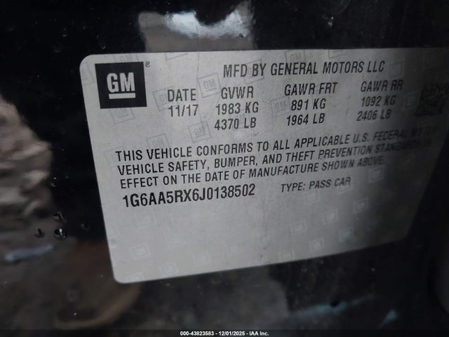 2018 CADILLAC ATS 1G6AA5RX6J0138502 Photo 8