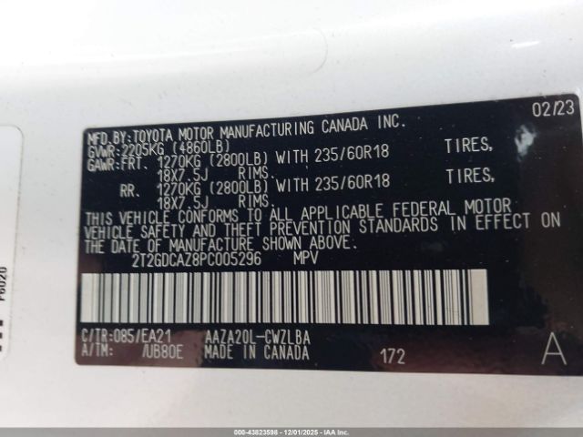 2023 LEXUS NX 250 2T2GDCAZ8PC005296 Photo 8