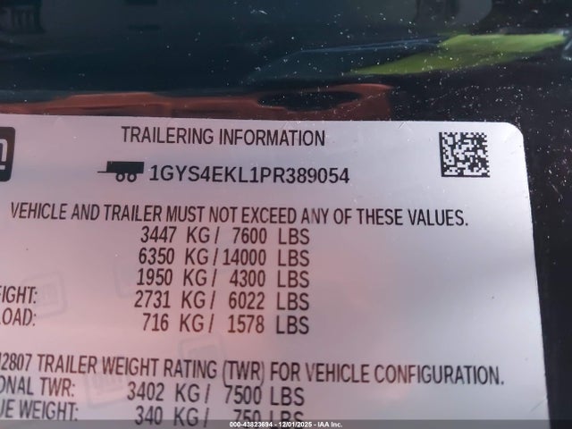 2023 CADILLAC ESCALADE 1GYS4EKL1PR389054 Photo 8