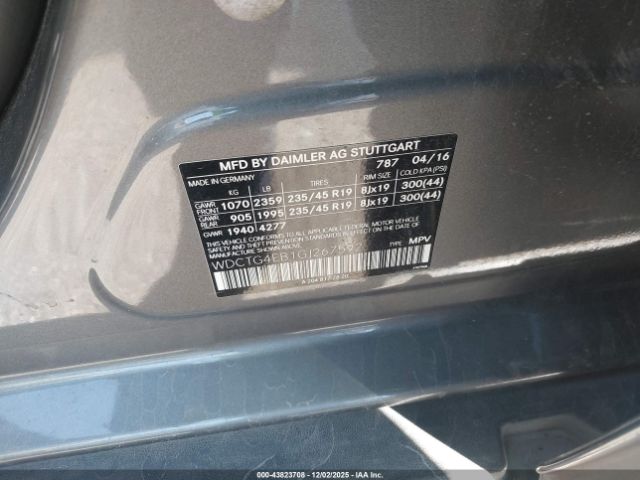 2016 MERCEDES-BENZ GLA 250 WDCTG4EB1GJ267592 Photo 8