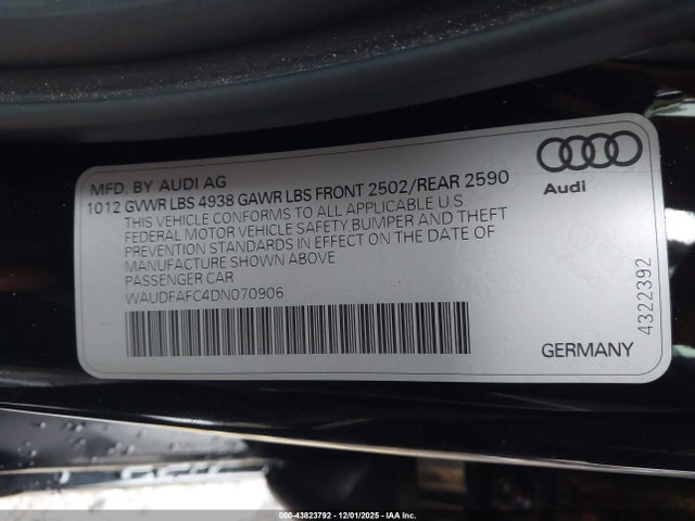 2013 AUDI A6 WAUDFAFC4DN070906 Photo 8