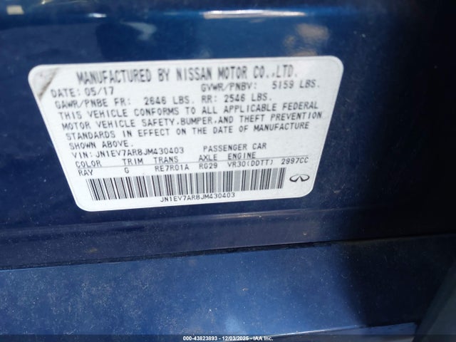 2018 INFINITI Q50 JN1EV7AR8JM430403 Photo 8